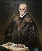 El Greco Portrait of Dr. Francisco de Pisa painting